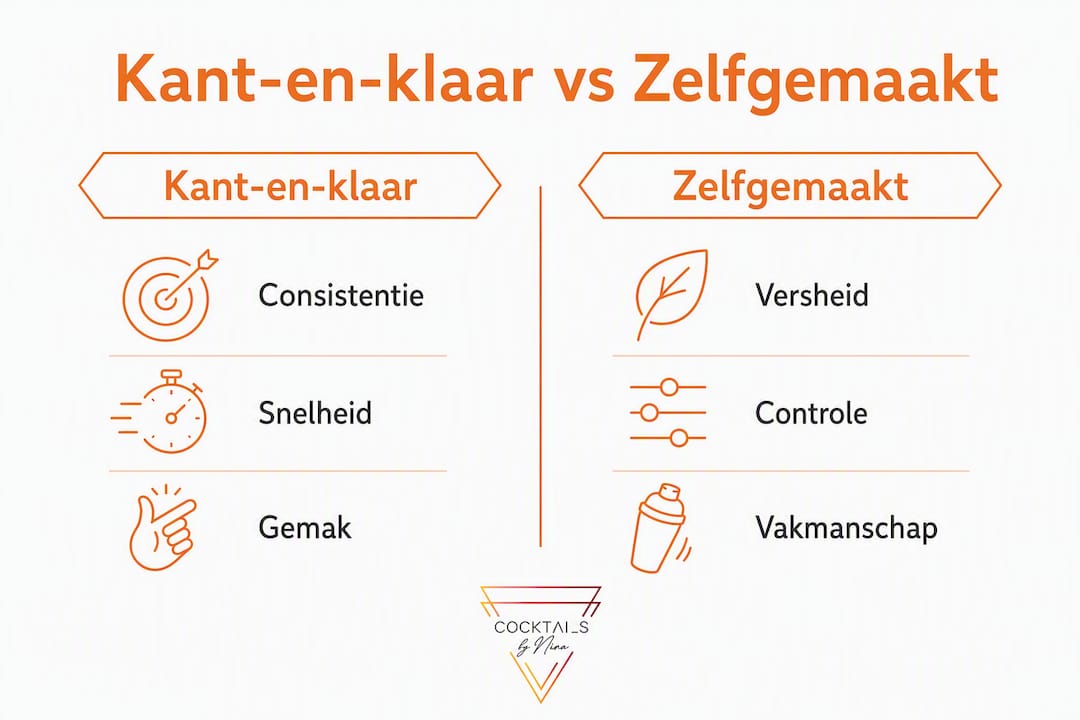 Infographic: kant-en-klare oplossingen tegenover zelf ontwerpen – een vergelijking