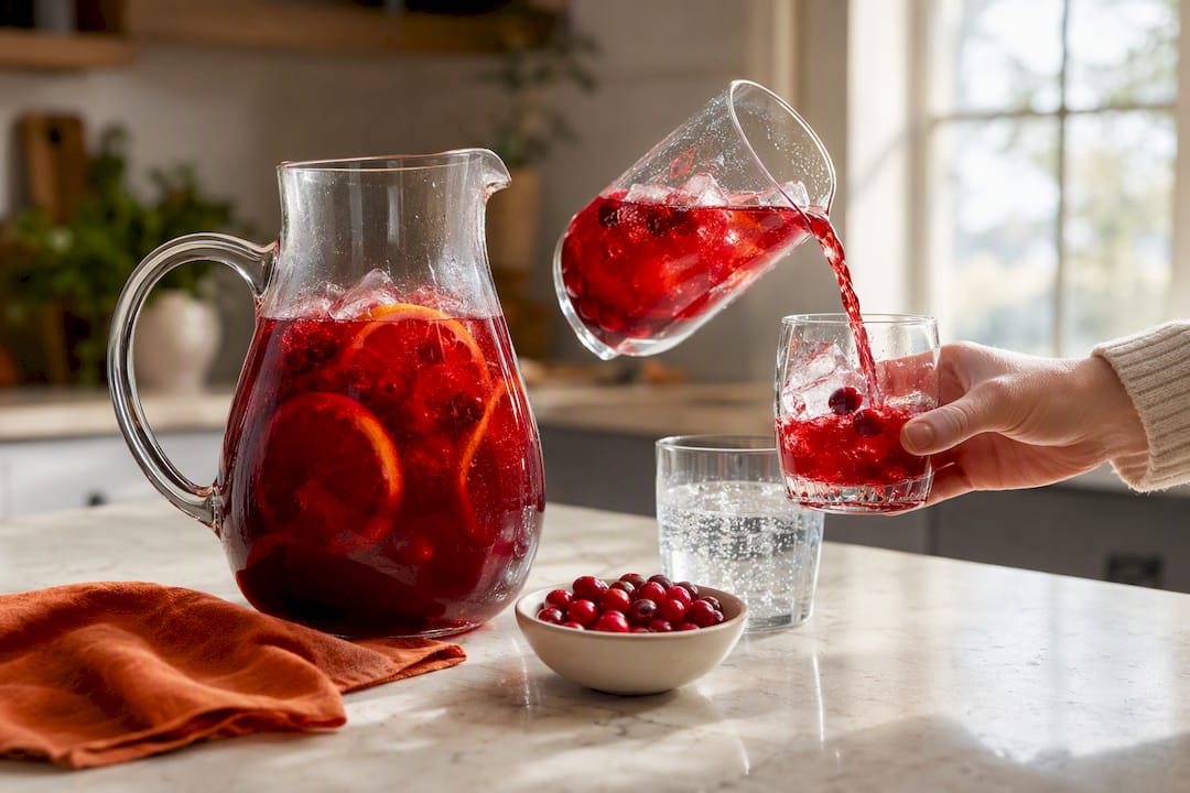 Kerstcocktail uit te schenken per glas