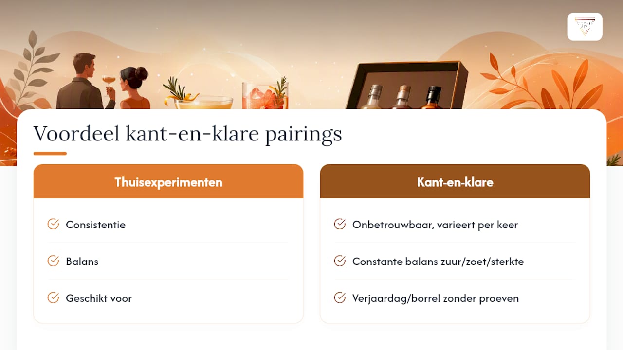 Wat vindt Cocktailsbynina van kant-en-klare pairings? — overview diagram