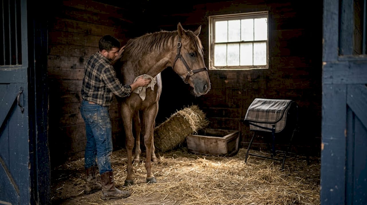 Racehorse recuperating after major event