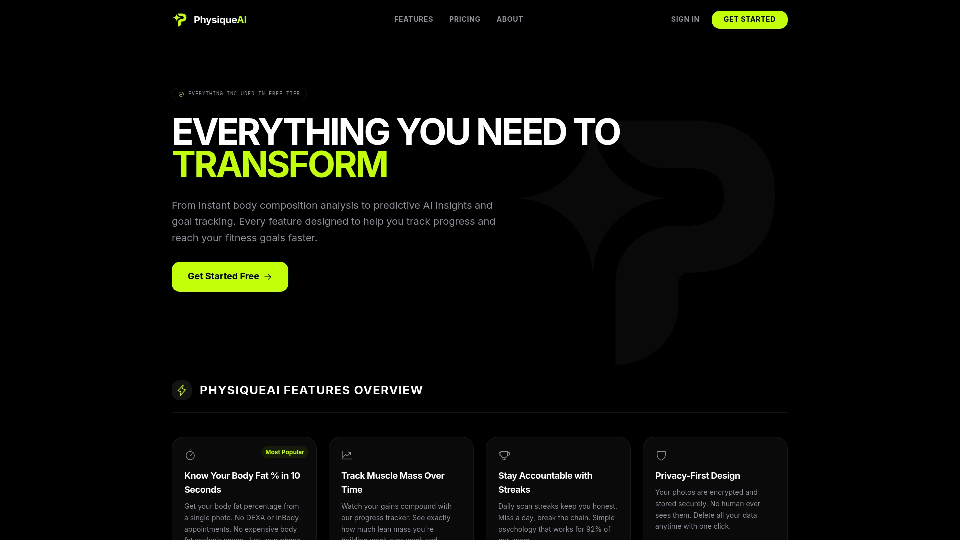 https://usephysiqueai.com/features