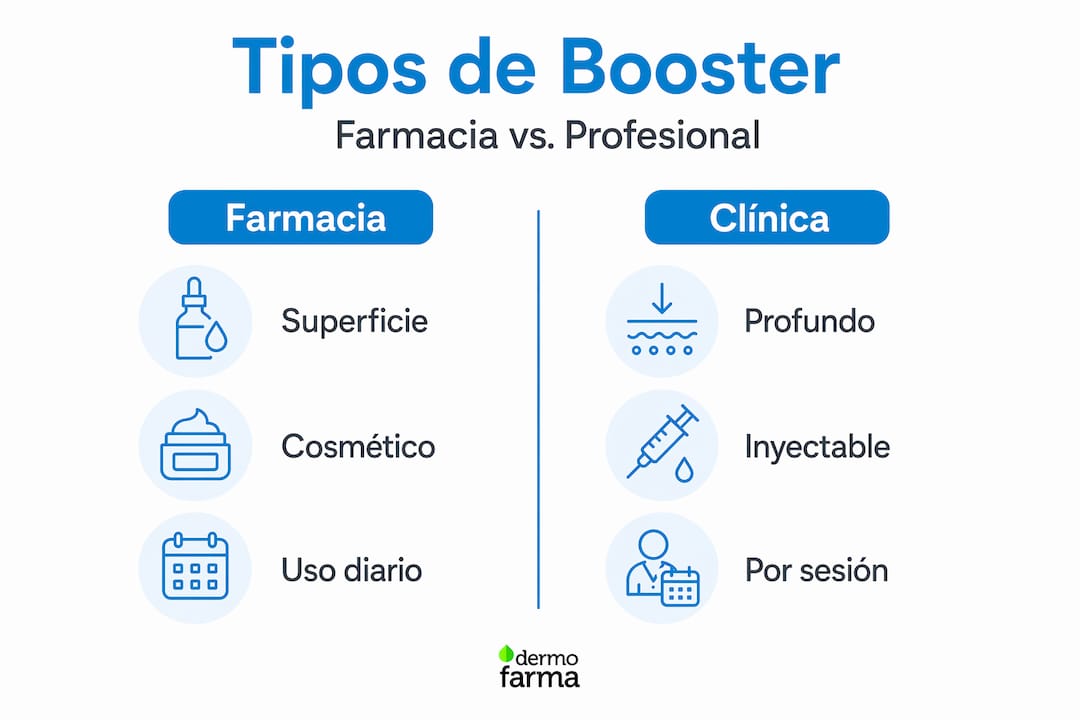 Comparativa visual entre refuerzos aplicados en farmacias y clínicas