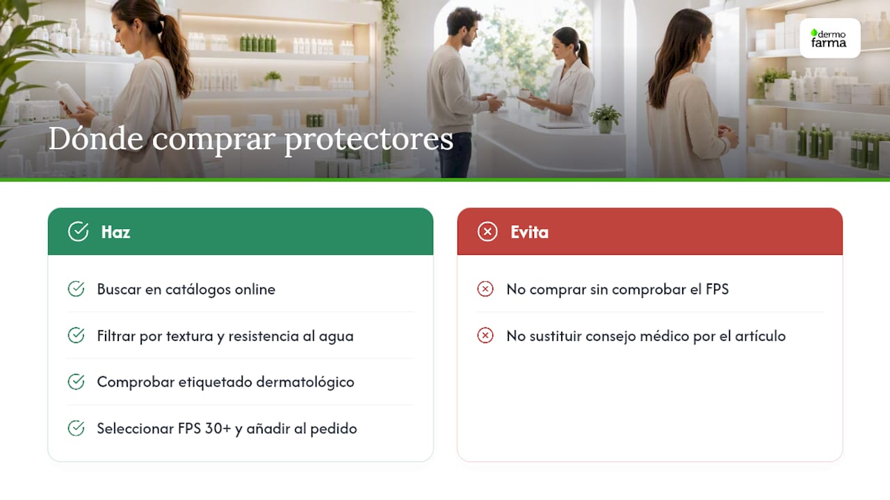 Dónde encontrar protectores para el cuero cabelludo en Dermofarma — overview diagram