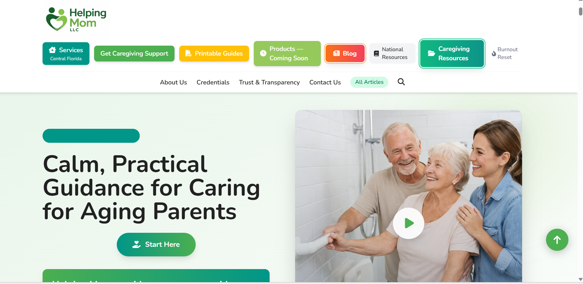 Helping Mom - Supporting families through the caregiving journey