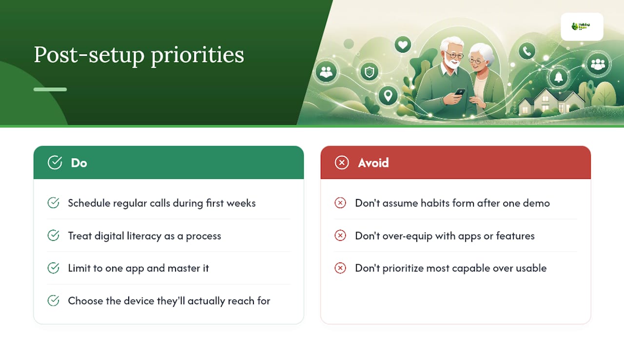 What caregivers often underestimate about staying connected — overview diagram