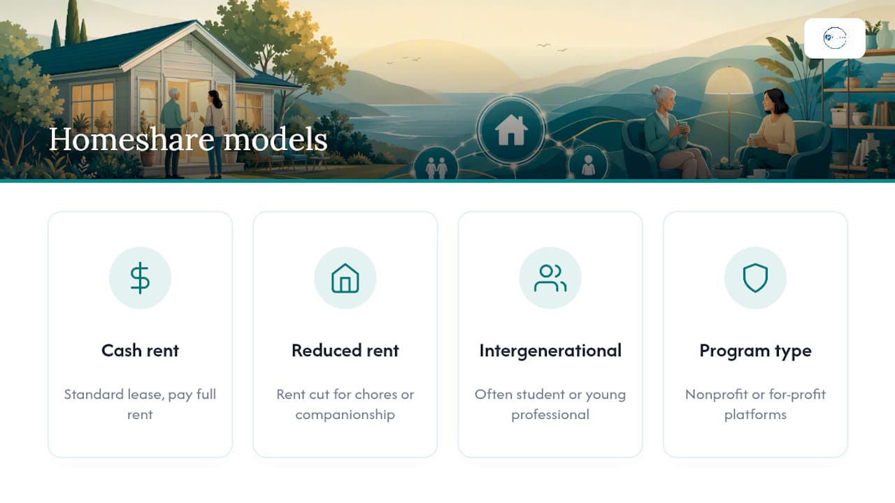 Senior homeshare models and program types