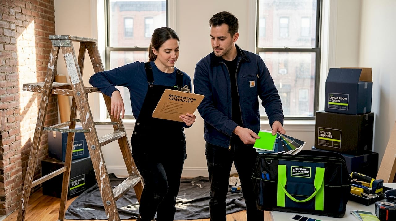 Couple planning Brooklyn apartment remodel