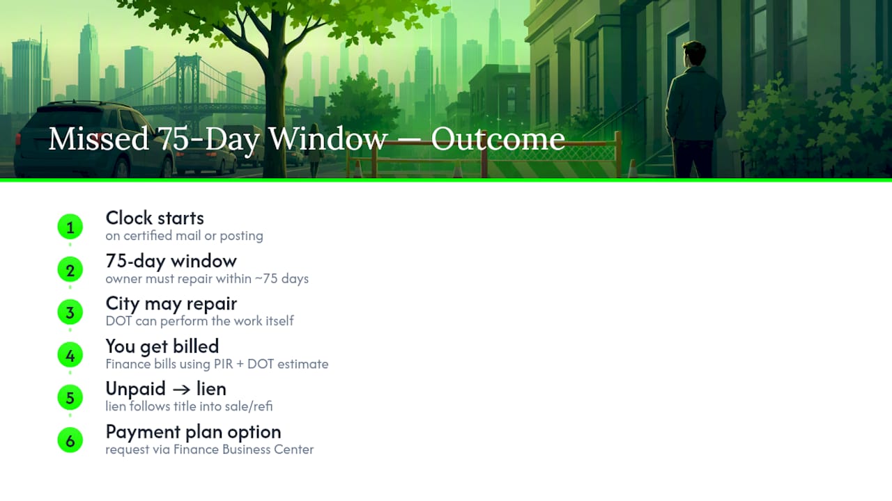 What Happens if You Miss the 75 Day Repair Window? — overview diagram