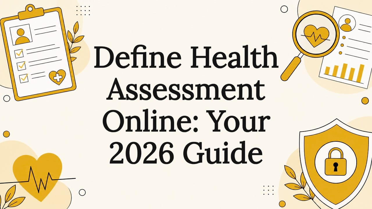 Define Health Assessment Online: Your 2026 Guide