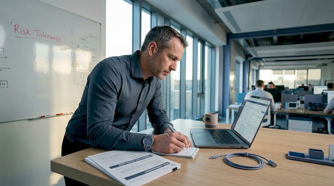 IT specialist reviewing AI testing tools