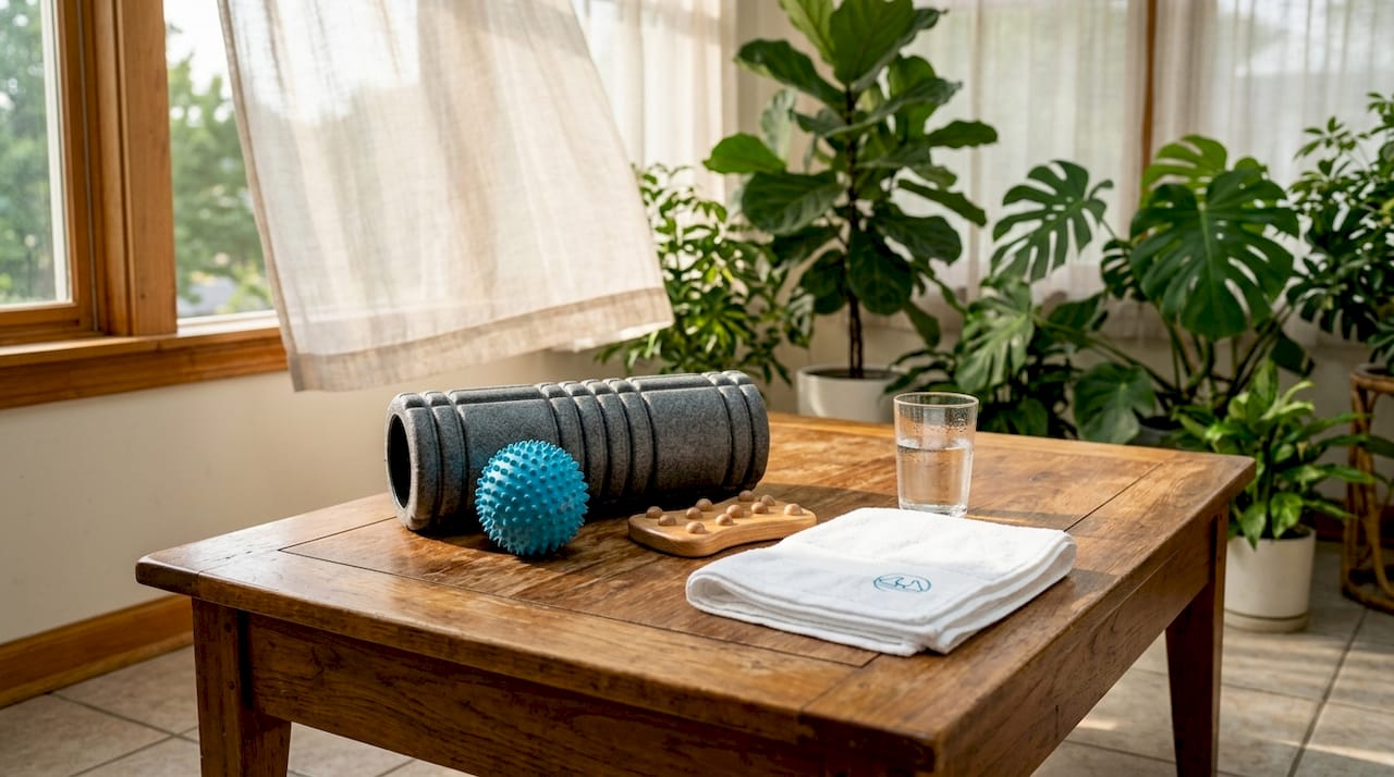 1778672389065 Manual Muscle Recovery Tools On Coffee Table Manual muscle recovery tools on coffee table