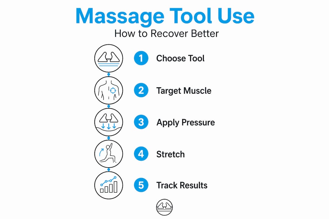 Infographic simplified guide to massage tool recovery