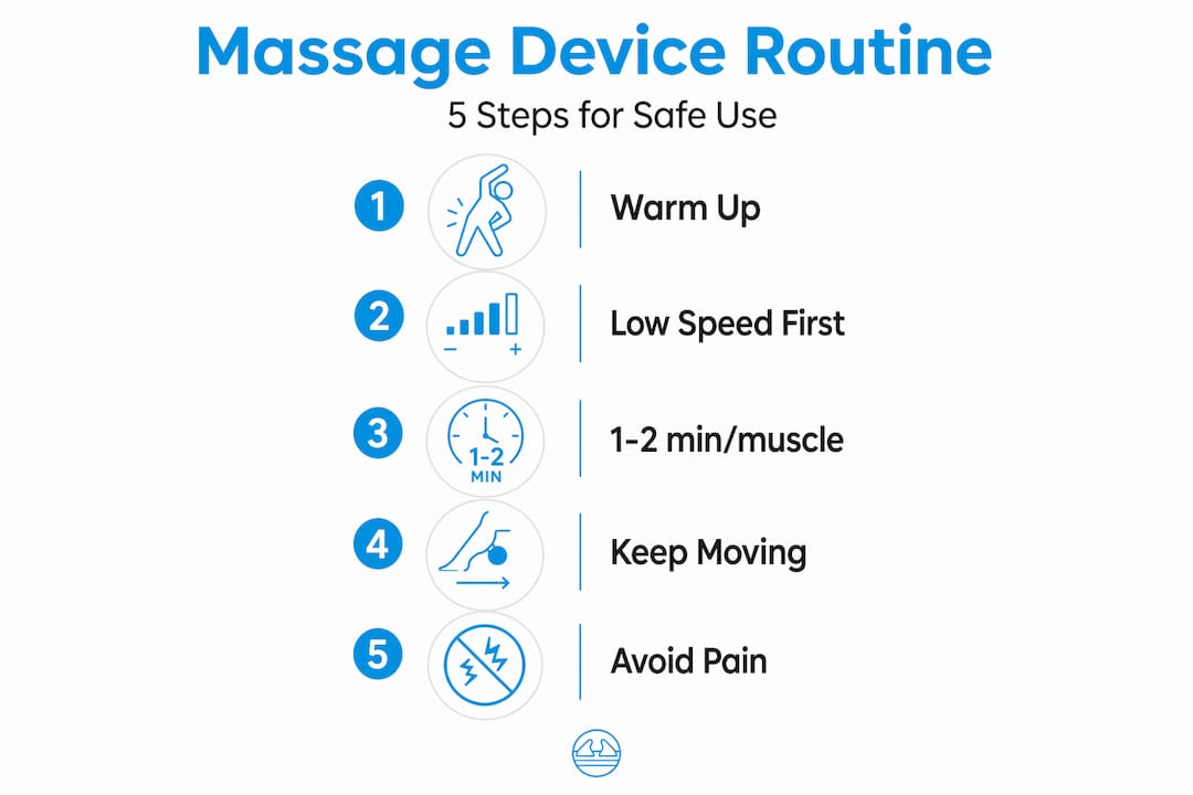 1779283154762 Vertical Steps For Safe Massage Device Use Vertical steps for safe massage device use