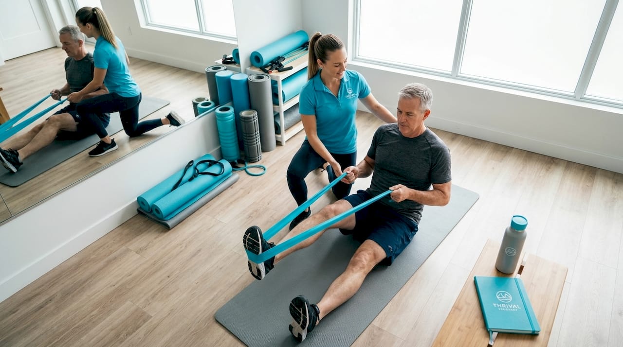1780373235729 Therapist Guiding Patient Through Exercise Therapy Therapist guiding patient through exercise therapy