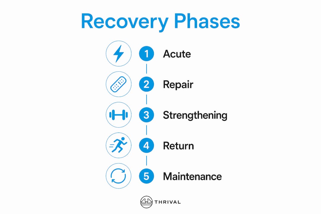 1782364988931 Infographic Showing Recovery Stages From Acute To Maintenance Phase Infographic showing recovery stages from acute to maintenance phase
