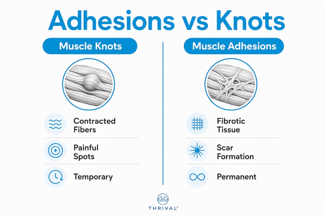 1783963342990 Infographic Comparing Muscle Adhesions And Muscle Knots Infographic comparing muscle adhesions and muscle knots
