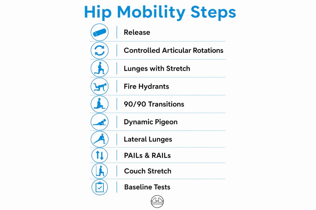 1784789024446 Infographic Showing Hip Mobility Exercise Steps Workflow Infographic showing hip mobility exercise steps workflow
