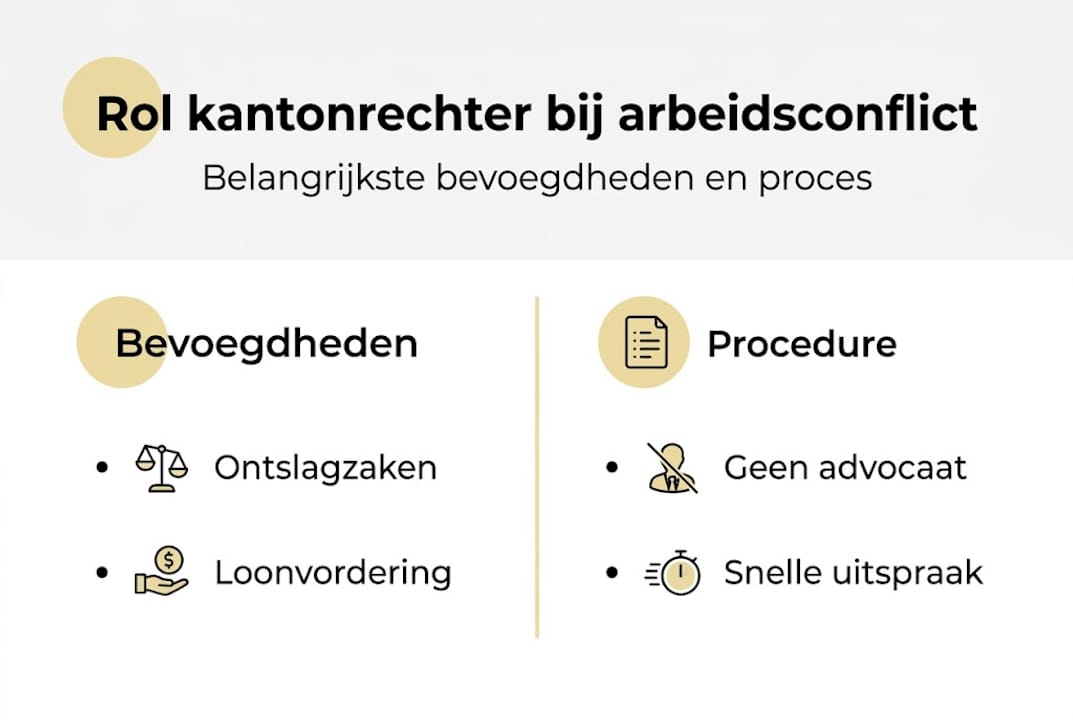 Infographic: rol en werkwijze van de kantonrechter