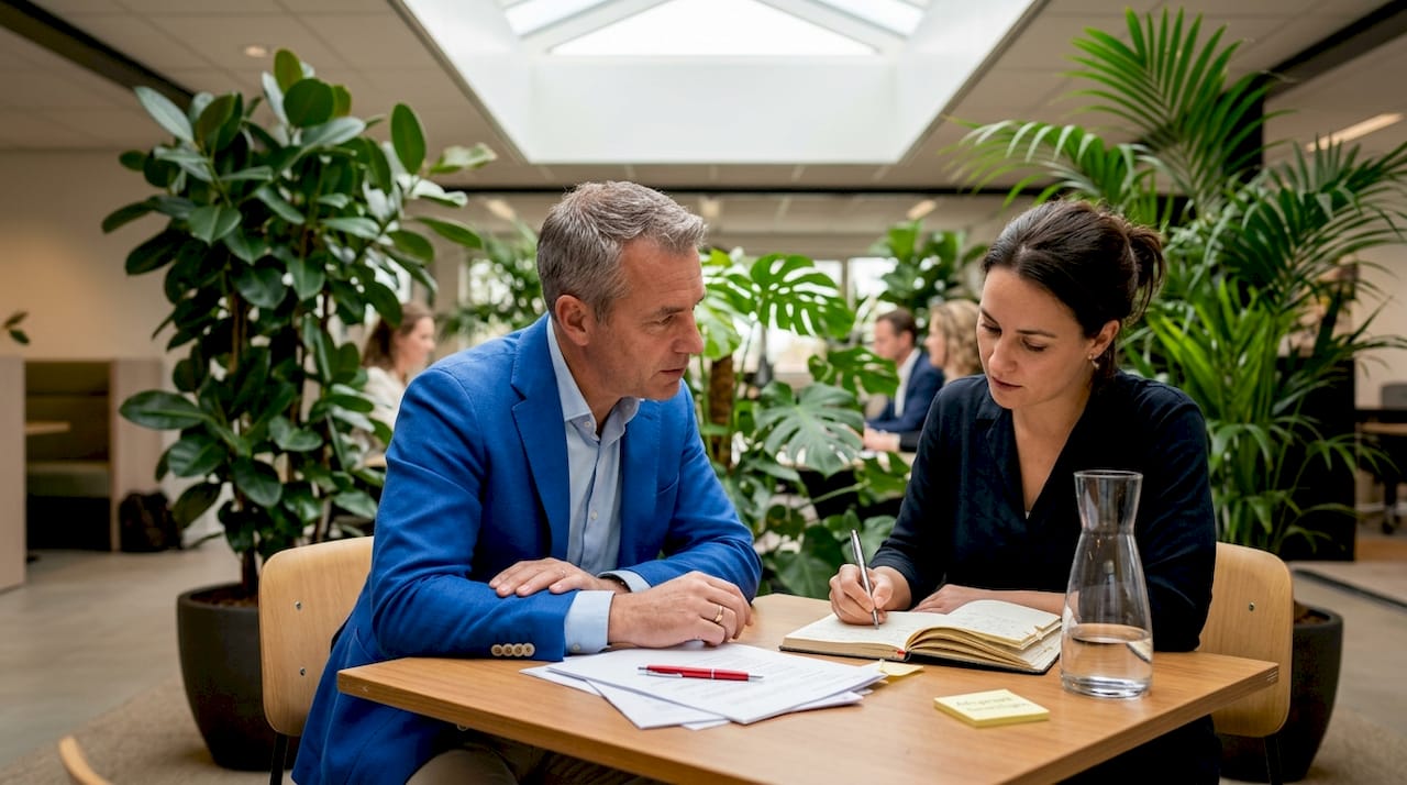 Man overlegt over second opinion bij arbeidsconflict