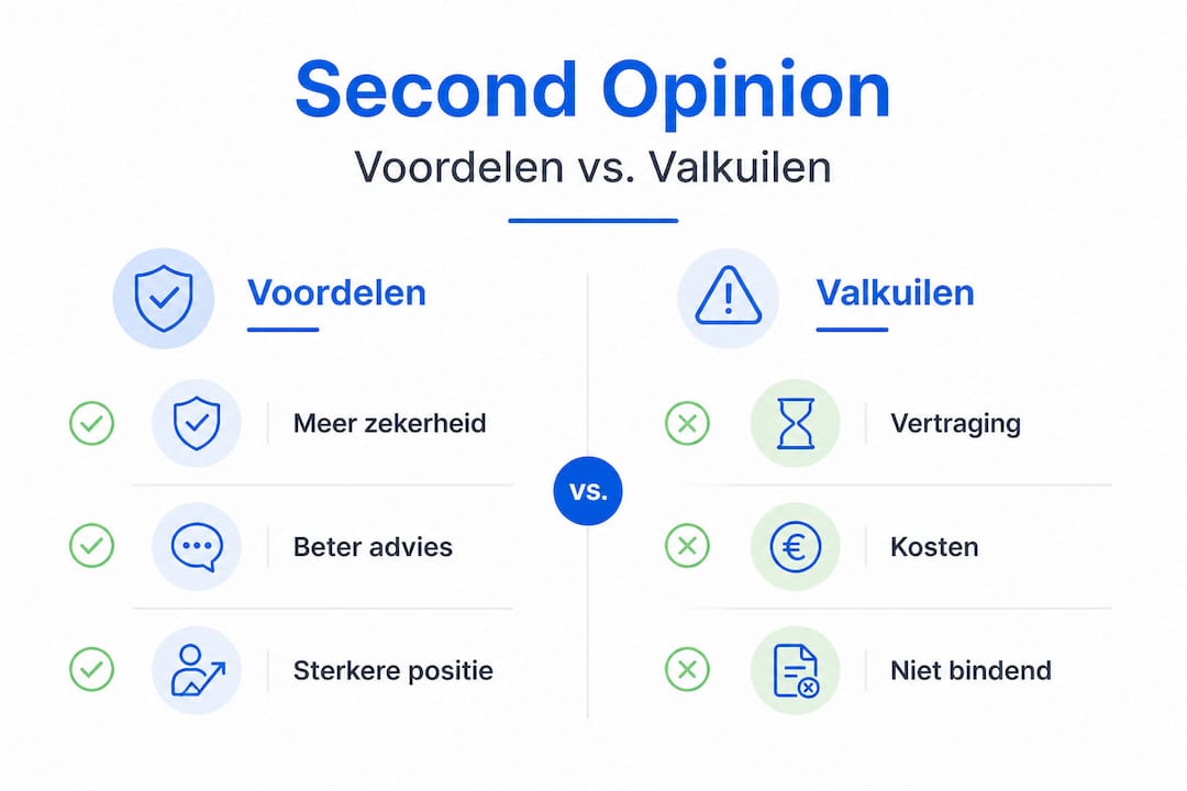 Infographic: de pluspunten én valkuilen van een second opinion in het arbeidsrecht
