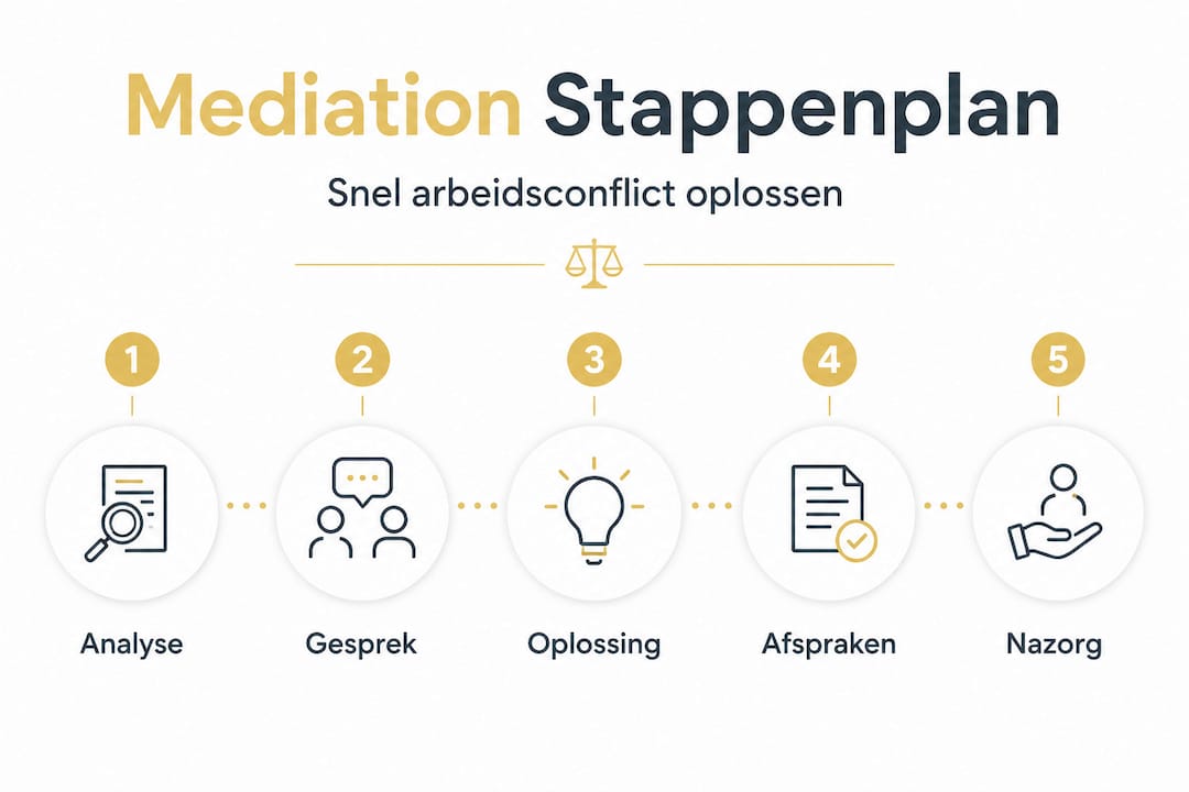 Hoe pak je een arbeidsconflict aan met mediation? Een praktisch stappenplan