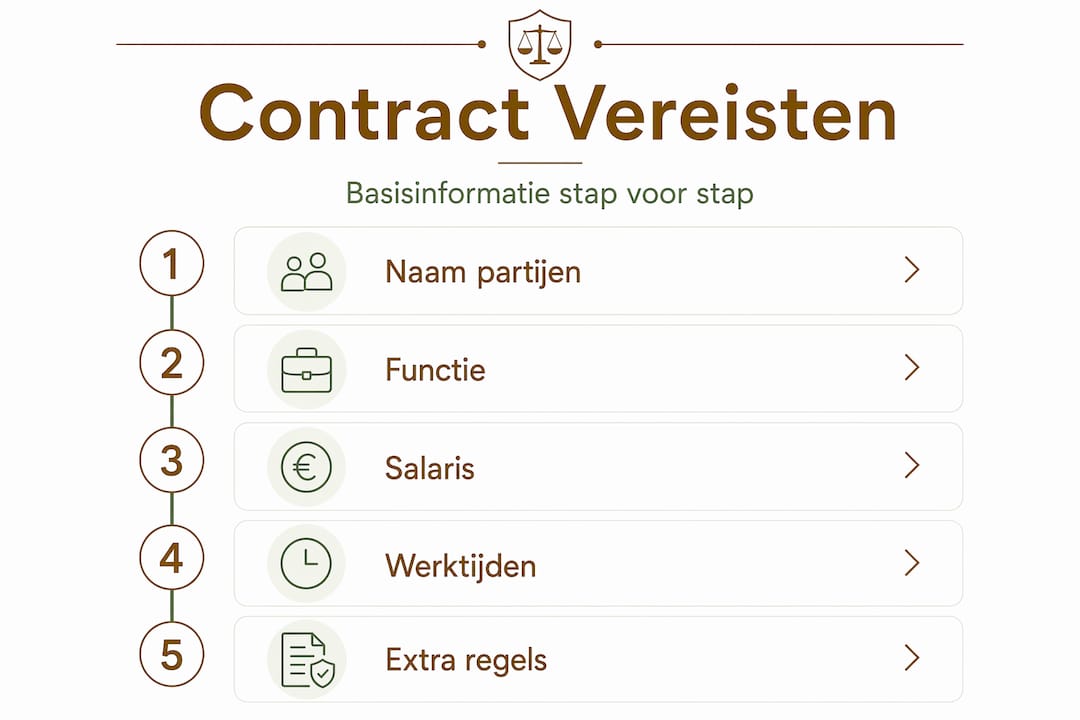 Infographic: de belangrijkste verplichtingen bij een arbeidsovereenkomst op een rij
