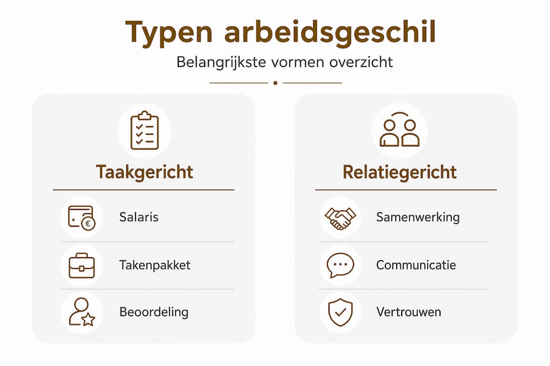 Infographic: een helder overzicht van verschillende soorten arbeidsconflicten