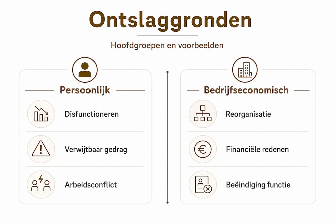 Overzicht: redenen voor ontslag – persoonlijke en bedrijfseconomische oorzaken