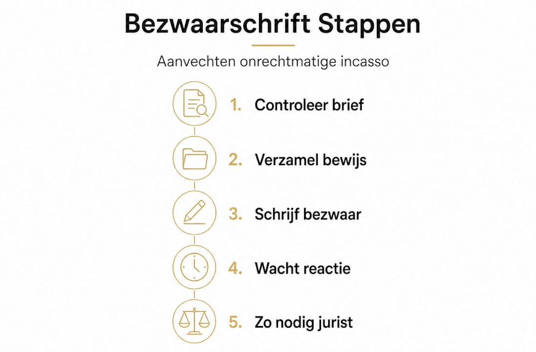 Stappenplan in beeld: Zo maak je bezwaar tegen een onterechte incasso