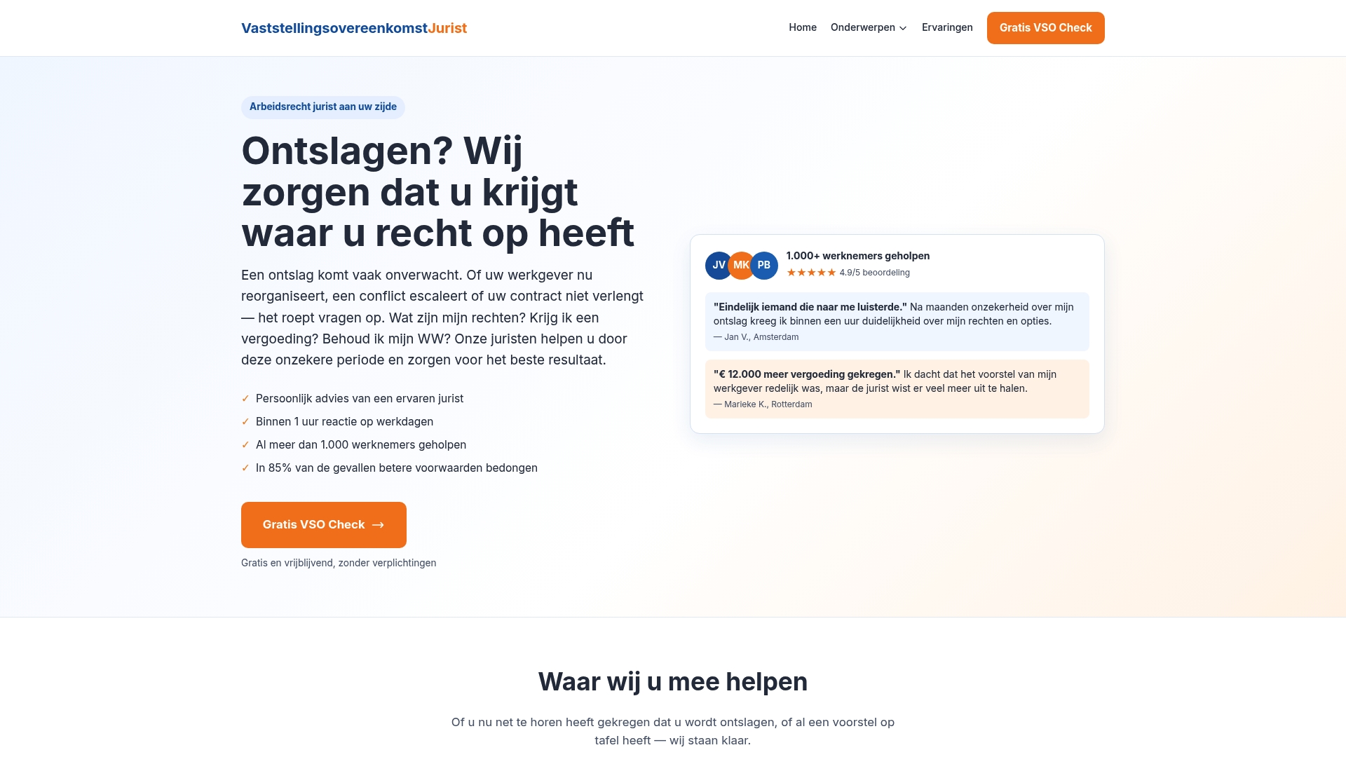 https://vaststellingsovereenkomstjurist.nl