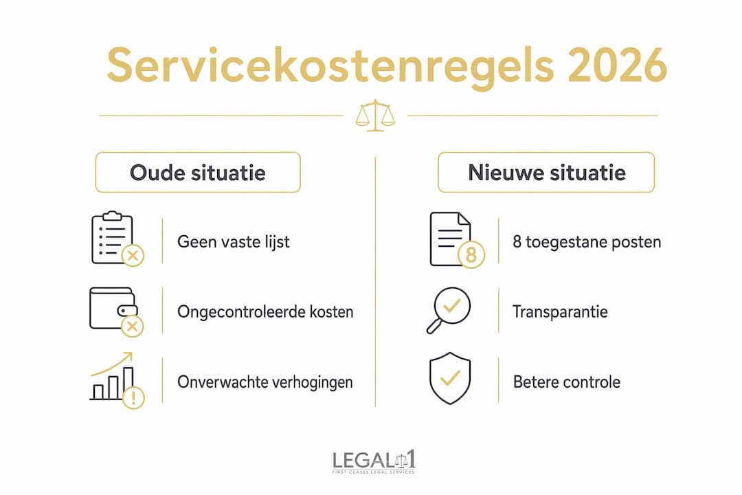 Infographic: Wat verandert er in de regels voor servicekosten?