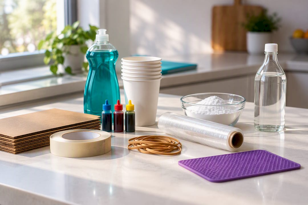 Household materials for STEM experiments