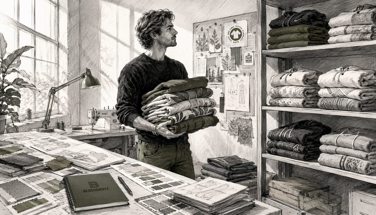 Nachhaltige Hoodies, entworfen von Designern und gefertigt in einem europäischen Atelier