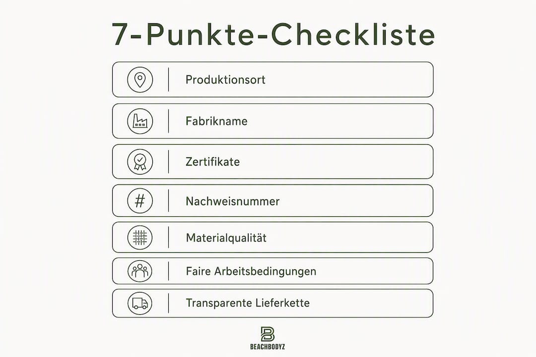 Infografik: 7 praktische Tipps für nachhaltige Mode