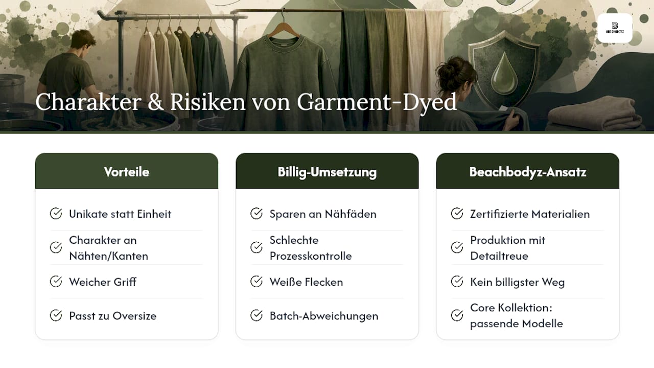 Warum wir bei Beachbodyz den Garment-Dyed-Look schätzen — overview diagram