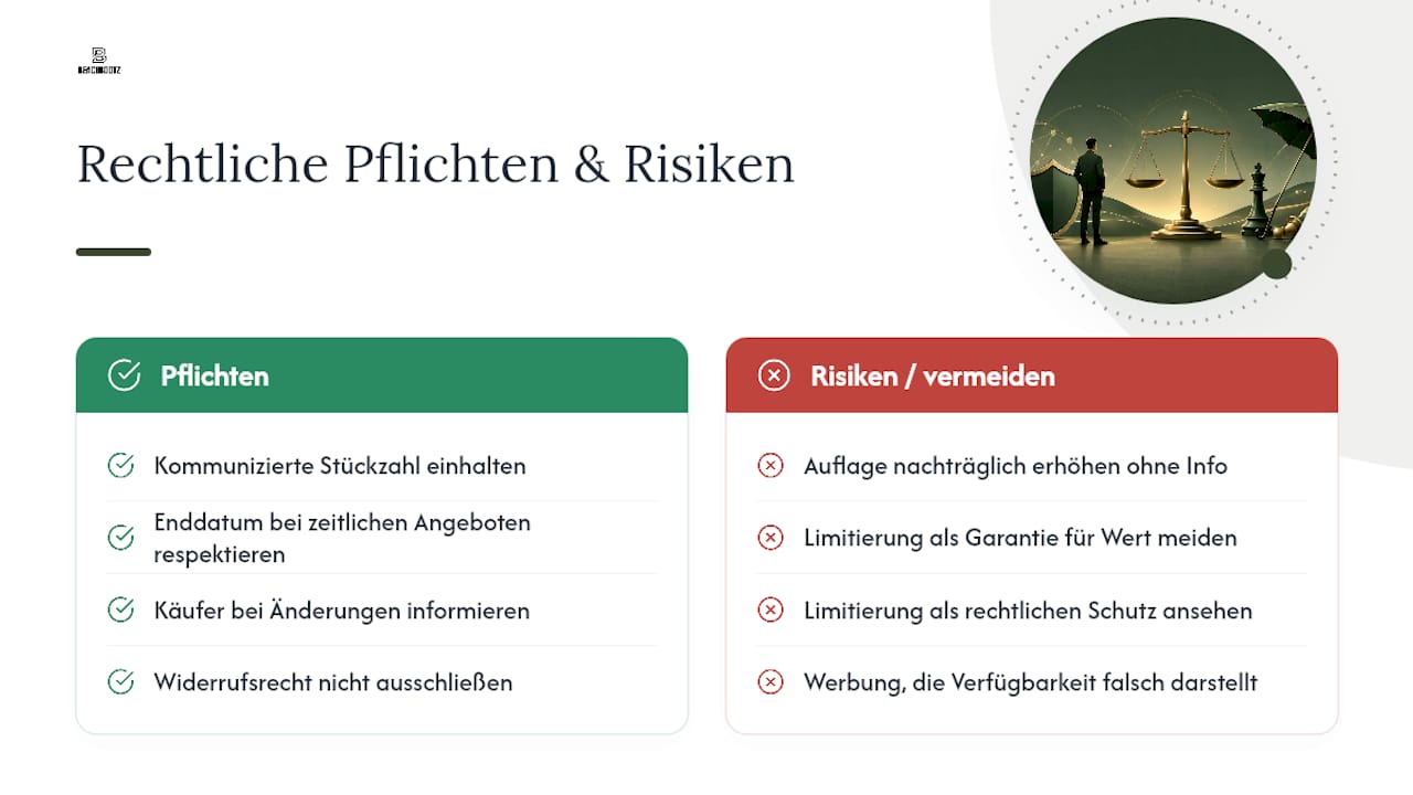 Rechtliche Grundlagen und Verbraucherschutz bei Limited Editions — overview diagram