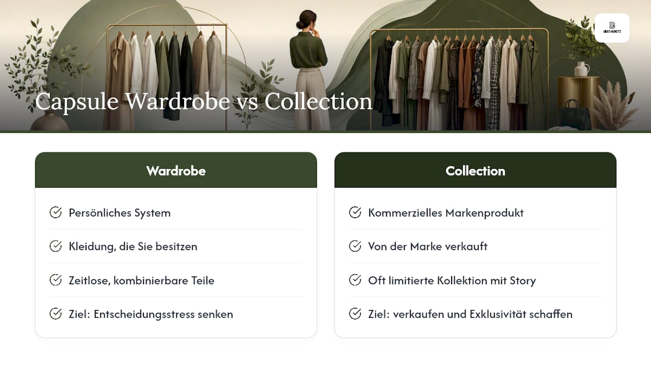 Capsule Wardrobe versus Capsule Collection comparison
