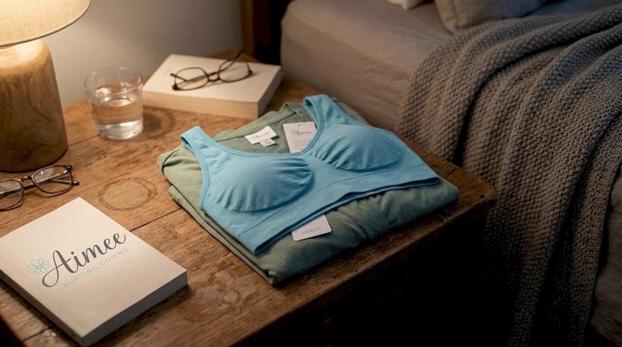 Maternity sleepwear and support garments bedside