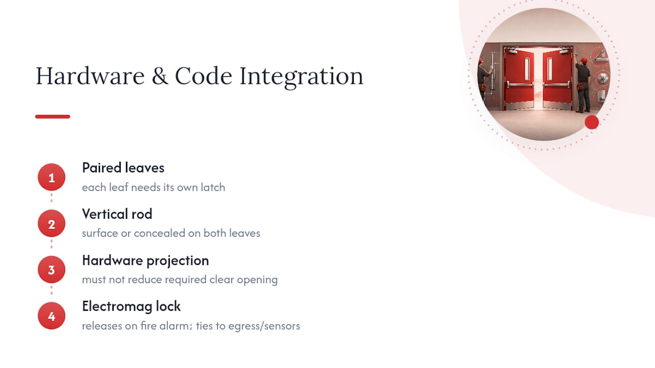 Double egress hardware and code relationships
