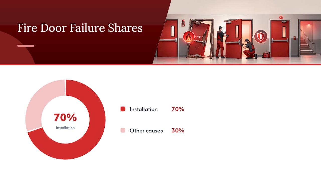 Fire door failure causes comparison