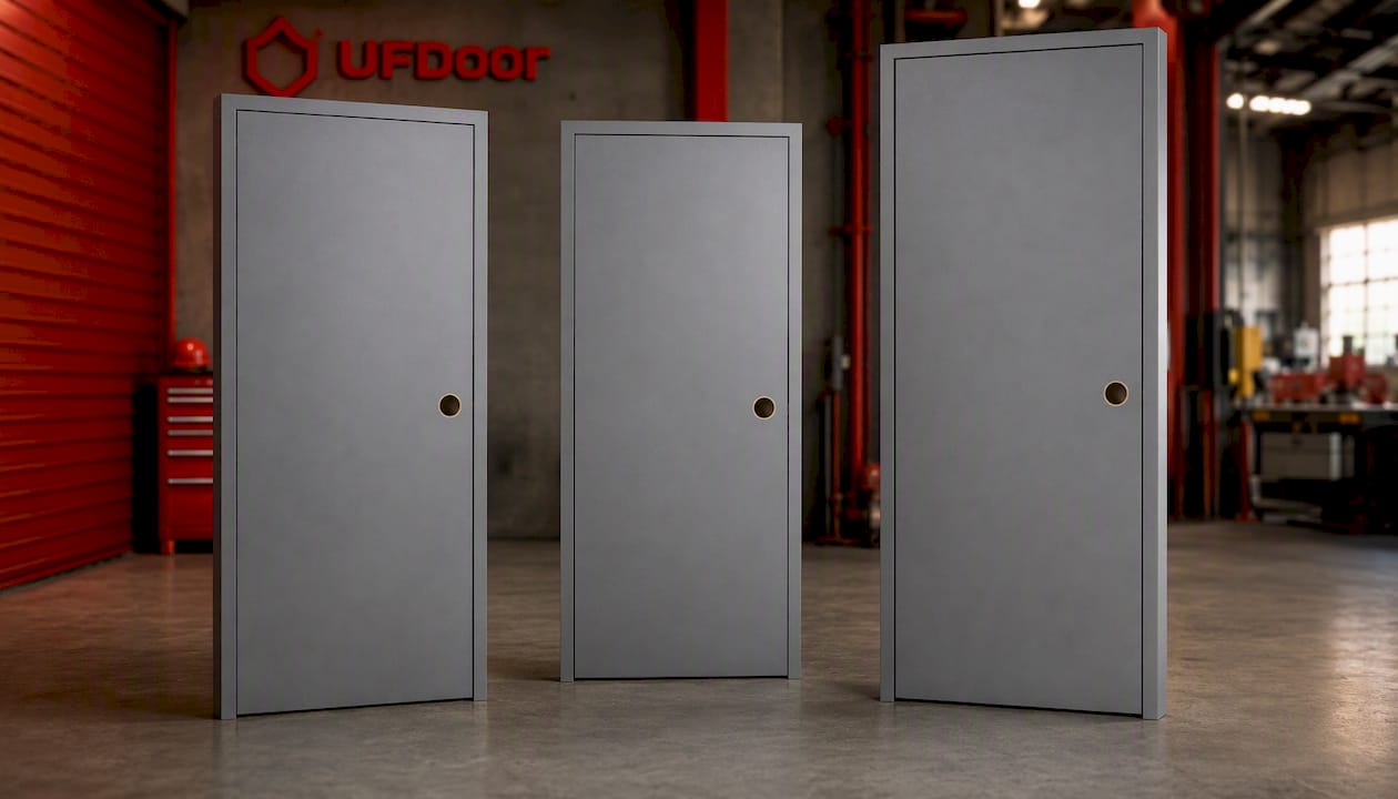 32 x 84 Steel Door Slab, Single Cylindrical Prep – 20 Gauge, Fire-Rated - 90 Min