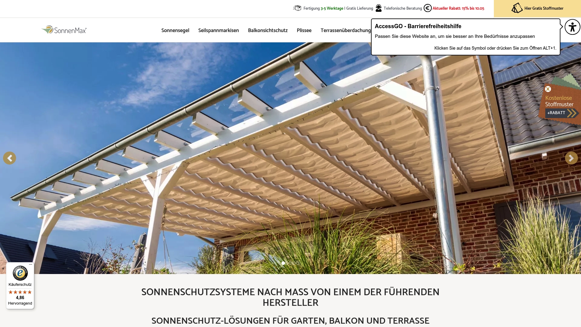 Top 5 Hofsaess-Sonnenschutz.de Alternativen 2026 5 Product Screenshot