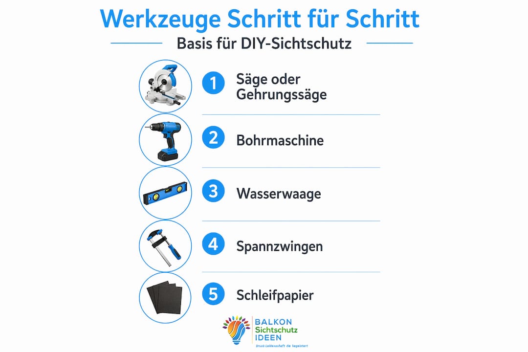 Kreative Sichtschutzmotive gestalten: Die beste Anleitung 7 Schritt-für-Schritt-Infografik: So gelingt dein DIY-Sichtschutz mit dem richtigen Werkzeug