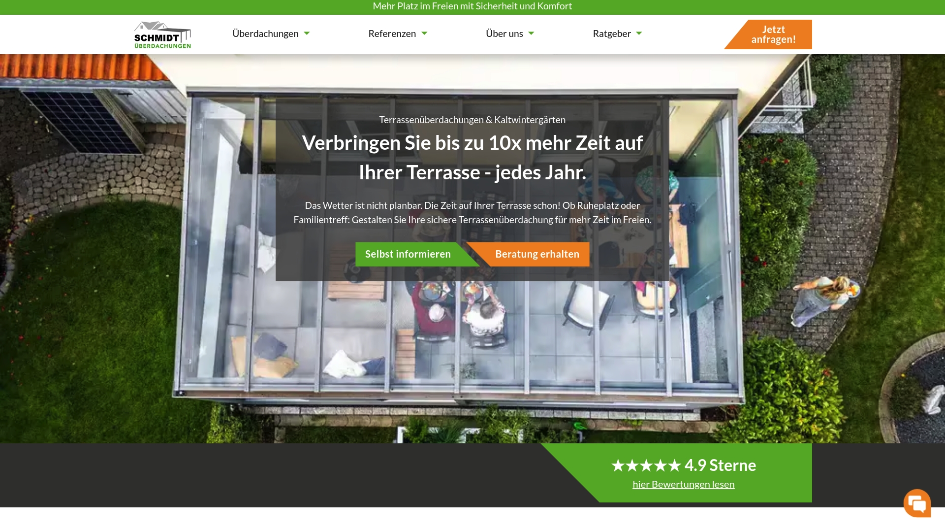 Top 4 hochwertige-vordach.de Alternativen 2026 9 https://schmidt-ueberdachungen.de