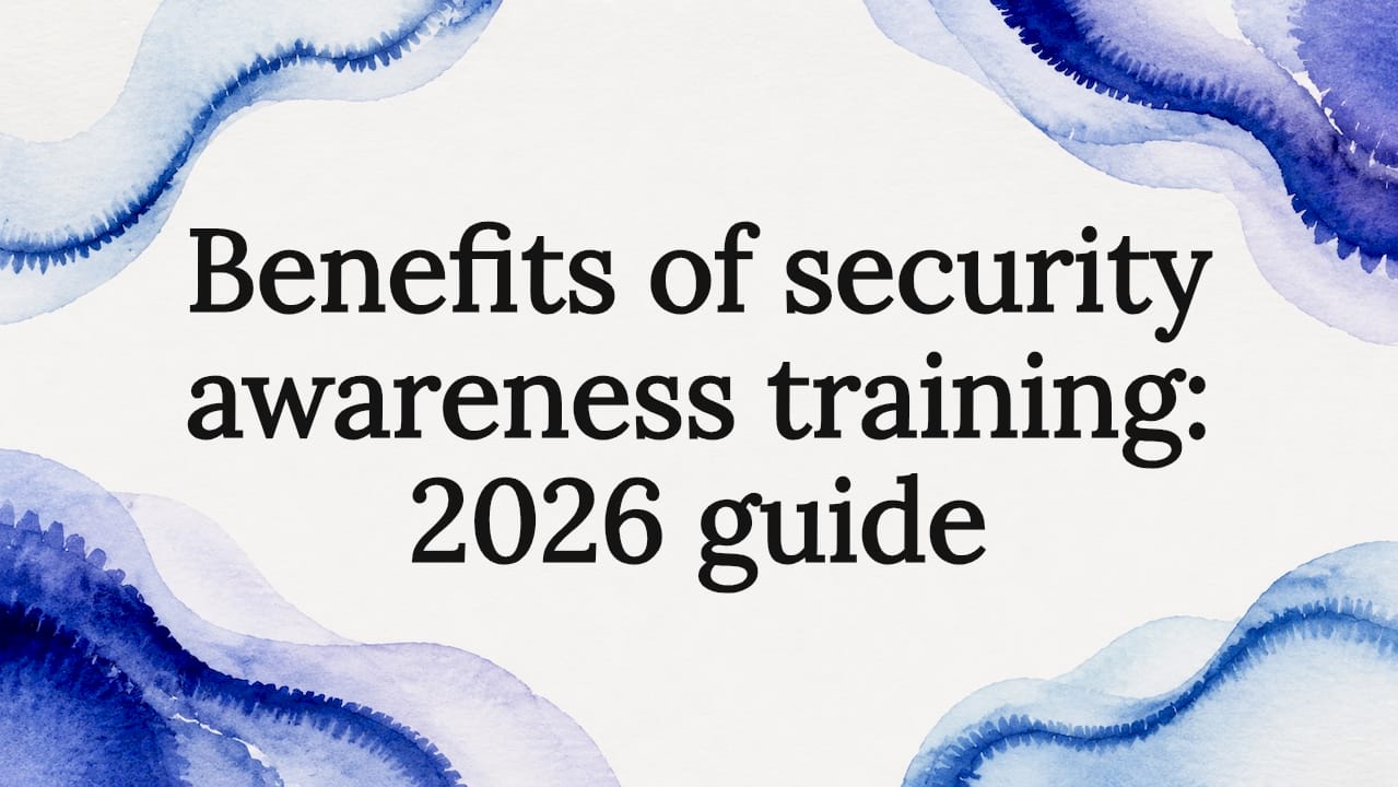 Decorative security training title card illustration