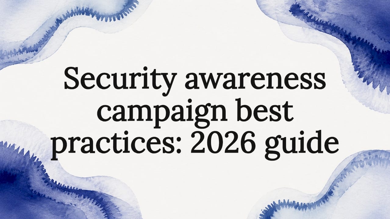 Decorative security campaign title card frame