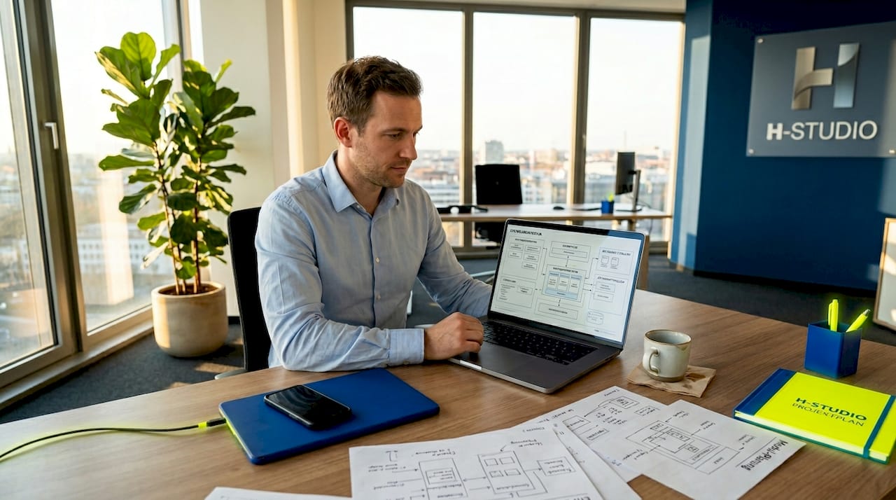 Der Produktmanager beschäftigt sich mit der Erstellung und Optimierung von Architekturdiagrammen für unsere SaaS-Lösungen.