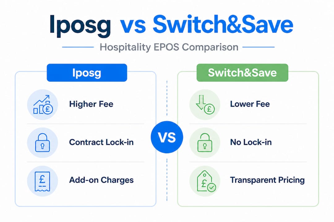 Infographic comparing Iposg and SwitchSave EPOS features