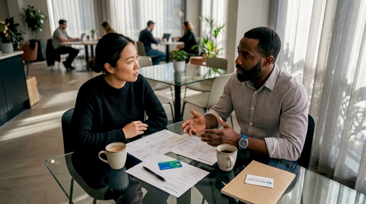 Two UK retailers discussing loyalty program