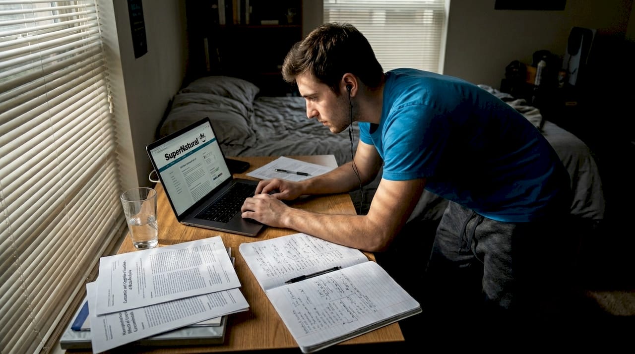 Student studying curcumin’s brain health effects